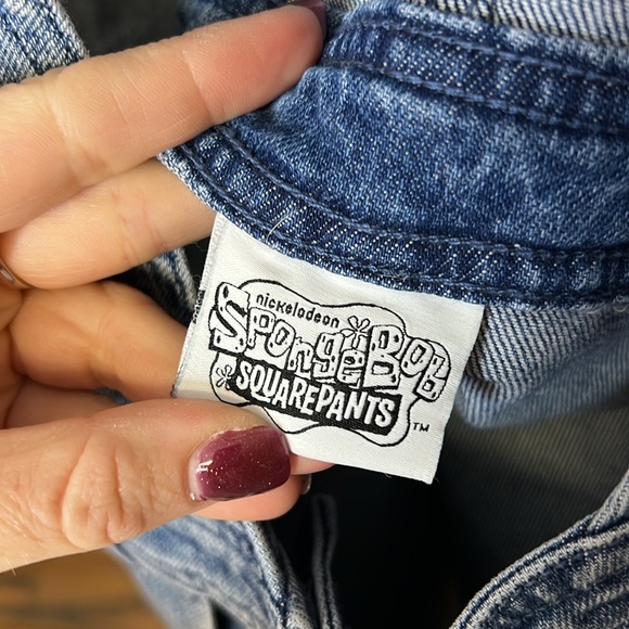 Hot Topic SpongeBob SquarePants Imagination Rainbow Denim Skirtall- M - Picture 6 of 9